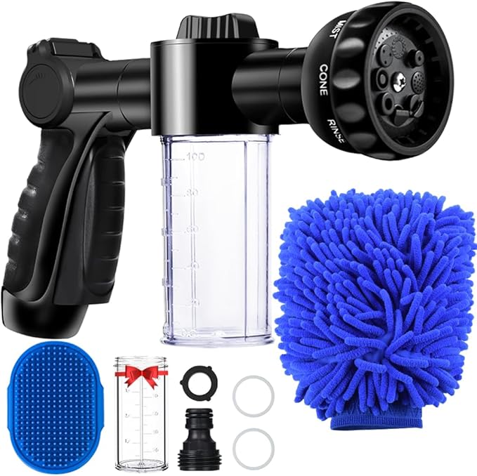 Garden Hose Nozzle, High Pressure Hose Spray